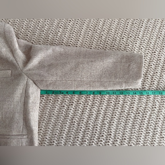 Zara Manteco Wool Coat Jacket Cream Sz XL - Picture 11 of 13